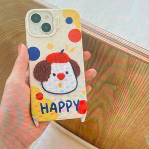 Cute Dog Design Phone Case - Multicolor